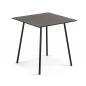 Preview: Schwer entflammbarer Tisch schwarz aus Beton