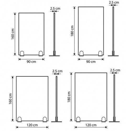 schwer entflammbare B1 Akustik-Stellwand / Raumteiler Skada (Schallschutz-Stellwand)