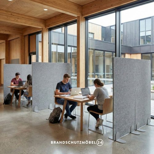 Preview: Schule Schallschutz schwer entflammbar B1 DIN 13501-1