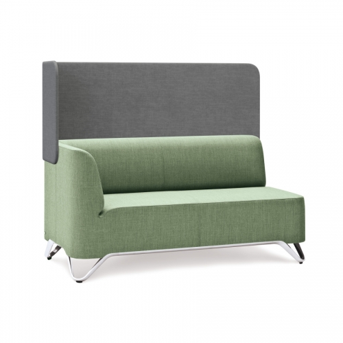 Oldgod 2 -er Sitzsofa Armlehnen rechts und Trennwand