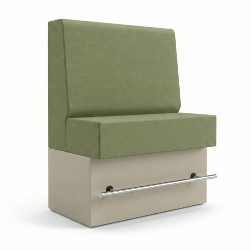 hohe Sitzbank schwer entflammbar B1 / DIN 66084 P-a ideal für Kantine, Gastronomie oder Bistrobereiche