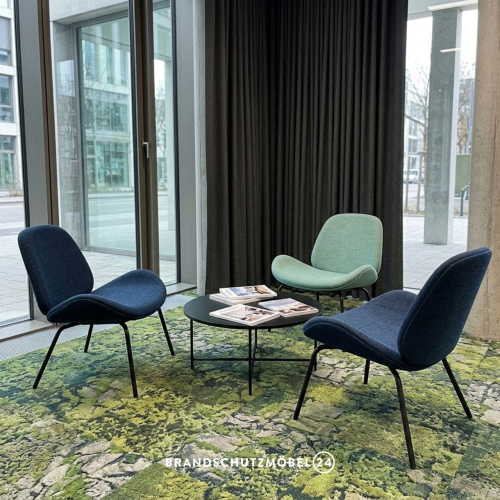 skandinavischer Loungesessel Nara (schwer entflammbar B1)