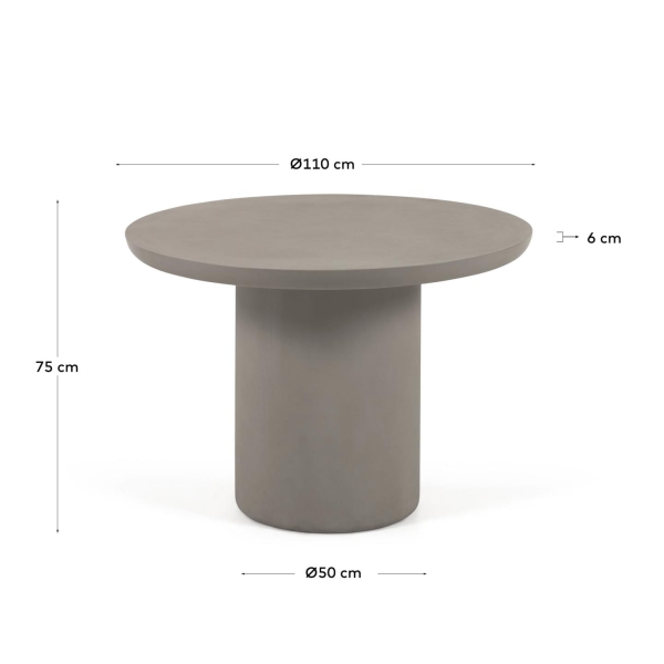runder Tisch ⌀ 110 cm  (A1 nicht brennbar)