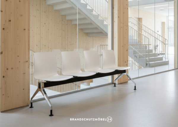 Sitzbank Oulu DIN 66084 P-a schwer entflammbar im Foyer Fluchtweg ideal geeignet